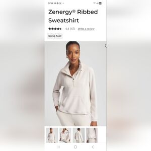 Chico's Light Beige Half Zip Top and Matching Pants